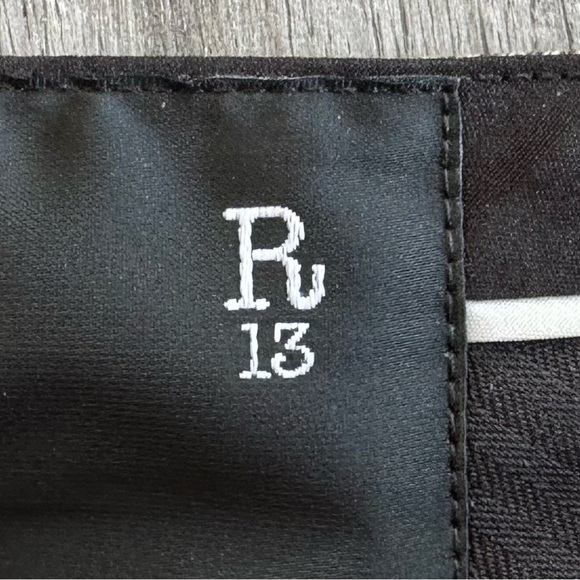 R13 Women’s Mini Houndstooth Trousers With Fold-over Cuffs - Picture 11 of 15